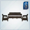 Nilkamal Goa Sofa Set with Cushion (3+1+1 Seater) - Full Setup Front View