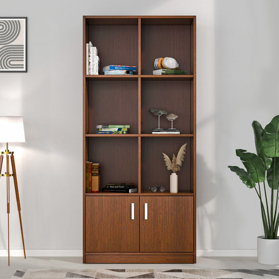 Nilkamal Gwen Engineered Wood Storage Cabinet (Urban Walnut)