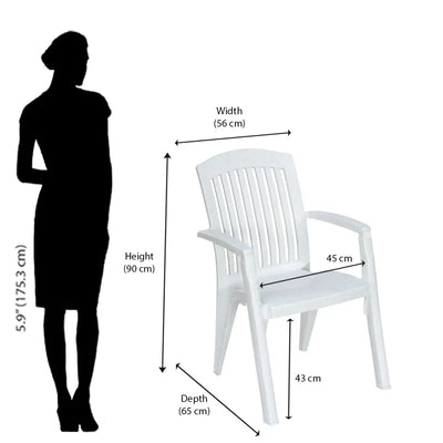 Nilkamal Heritage Plastic Arm Chair