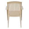 Nilkamal Heritage Plastic Arm Chair (Marble Beige) - Back View