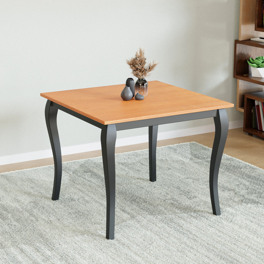 Nilkamal Hexa 4 Seater Dining Table (Black / Brown)