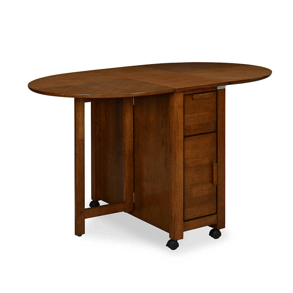 Nilkamal Carven 4 Seater Drop Leaf Dining Table (Walnut)