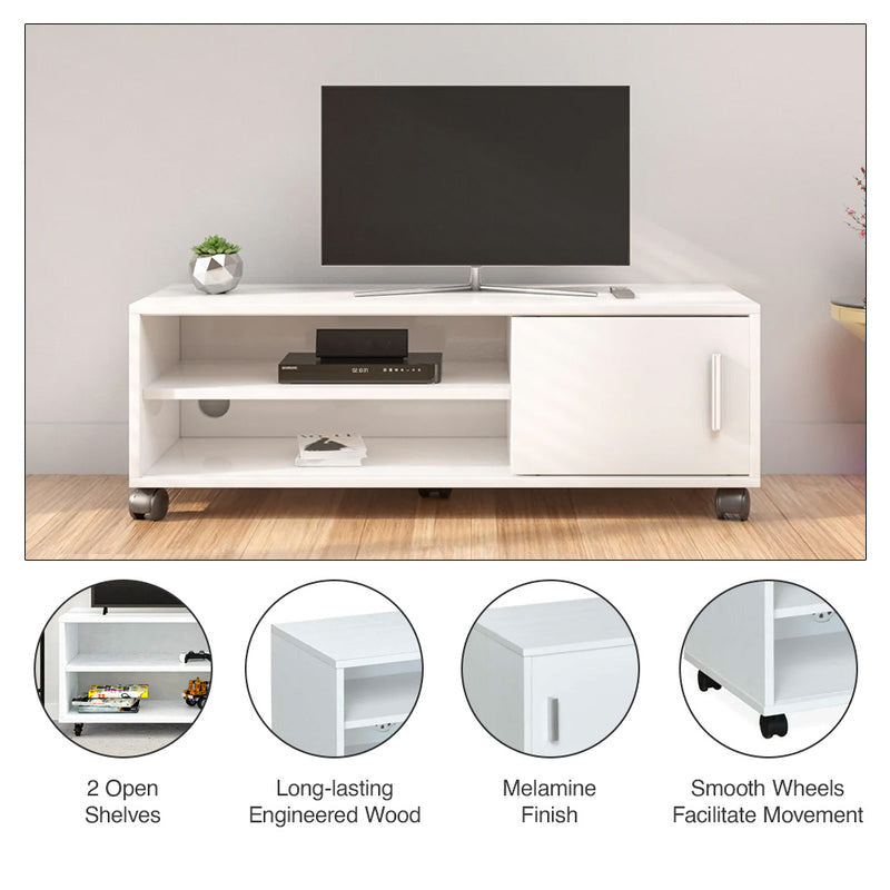 Nilkamal Cora TV Unit (Frosty White)