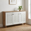 Nilkamal Kaira 3 Door Shoe Rack (Oak & White)