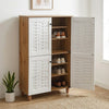 Nilkamal Kaira 4 Door Shoe Rack (Oak & White)