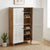 Nilkamal Kaira 4 Door Shoe Rack (Oak & White)