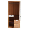 Nilkamal Indio 2 Door Wardrobe With Mirror (Teak & White)