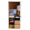 Nilkamal Indio 2 Door Wardrobe With Mirror (Teak & White)