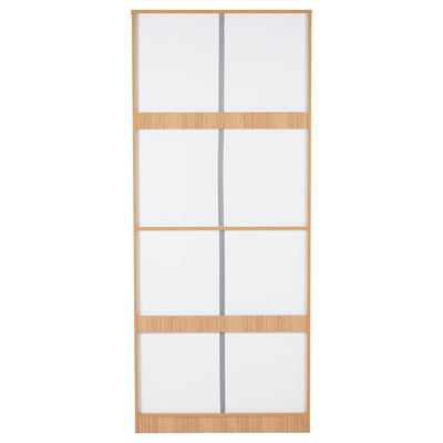 Nilkamal Indio 2 Door Wardrobe With Mirror (Teak & White)