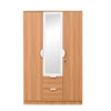 Nilkamal Indio 3 Door Wardrobe with Mirror (Teak & White)