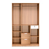Nilkamal Indio 3 Door Wardrobe with Mirror (Teak & White)