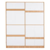 Nilkamal Indio 4 Door Wardrobe With Mirror (Teak & White)