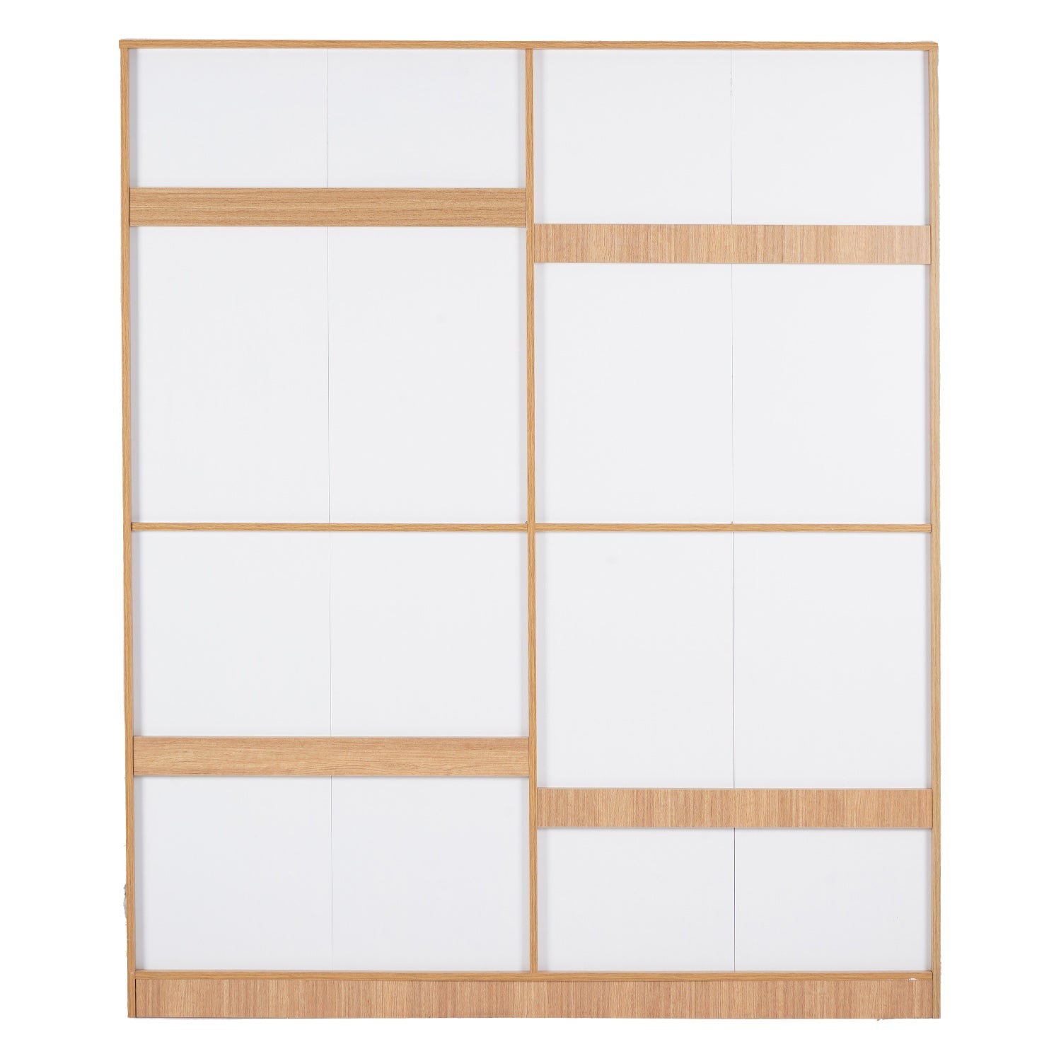 Nilkamal Indio 4 Door Wardrobe With Mirror (Teak & White)