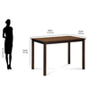 Nilkamal Stacia 4 Seater Dining Table (Antique Cherry)
