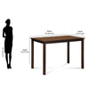 Nilkamal Stacia 4 Seater Dining Table (Antique Cherry)