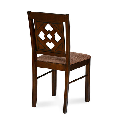 Nilkamal Stacia 4 Seater Dining Set (Antique Cherry)