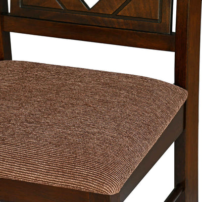 Nilkamal Stacia 4 Seater Dining Set (Antique Cherry)