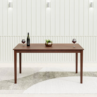 Nilkamal Jewel Six Seater Dining Table (Walnut)