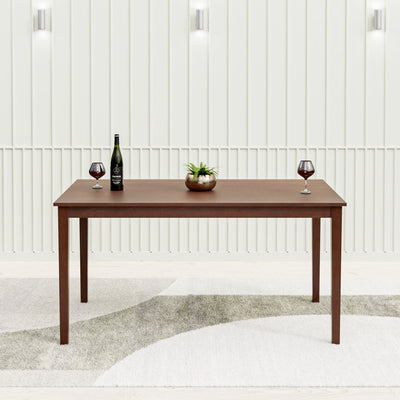 Nilkamal Jewel Six Seater Dining Table (Walnut)