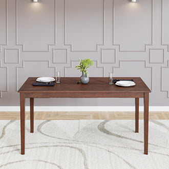 Nilkamal Jewel Six Seater Dining Table (Walnut)