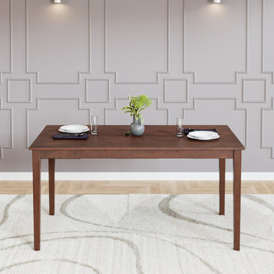 Nilkamal Jewel Six Seater Dining Table (Walnut)