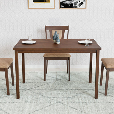 Nilkamal Jewel Four Seater Dining Table (Walnut)