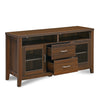 Nilkamal Jonas Engineered Wood TV & Entertainment Unit (Classic Walnut) - Slight Side View With Open Drawer