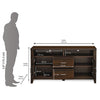 Nilkamal Jonas Engineered Wood TV & Entertainment Unit (Classic Walnut) - Size In Centimeter