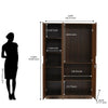Nilkamal Joyce 3 Door Wardrobe (Classic Walnut) - Size In Inches