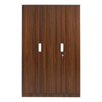 Nilkamal Joyce 3 Door Wardrobe (Classic Walnut)