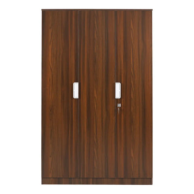 Nilkamal Joyce 3 Door Wardrobe (Classic Walnut)