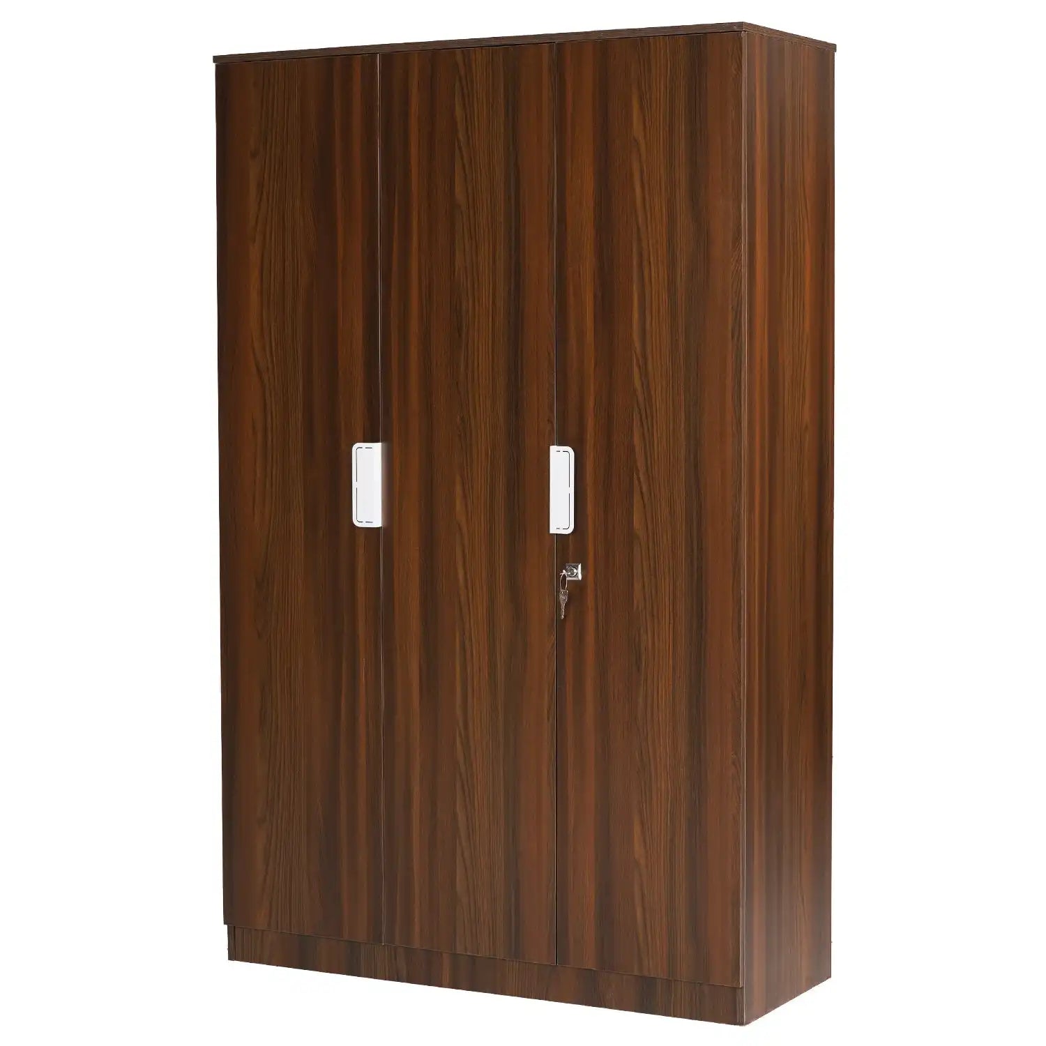 Nilkamal Joyce 3 Door Wardrobe (Classic Walnut)