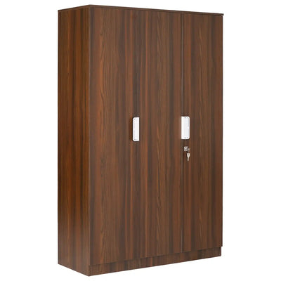 Nilkamal Joyce 3 Door Wardrobe (Classic Walnut)