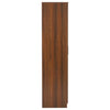 Nilkamal Joyce 3 Door Wardrobe (Classic Walnut) - Side View