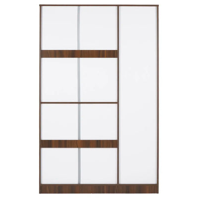 Nilkamal Joyce 3 Door Wardrobe (Classic Walnut)