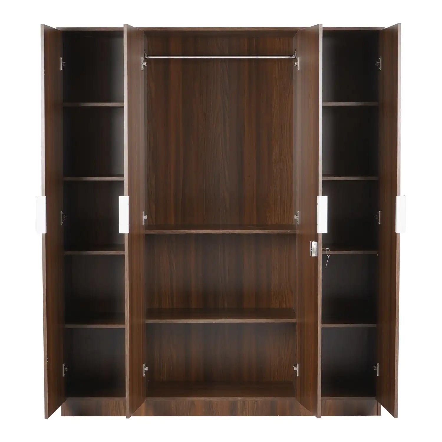 Nilkamal Joyce 4 Door Wardrobe Front Open View