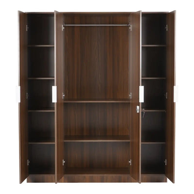 Nilkamal Joyce 4 Door Wardrobe Front Open View