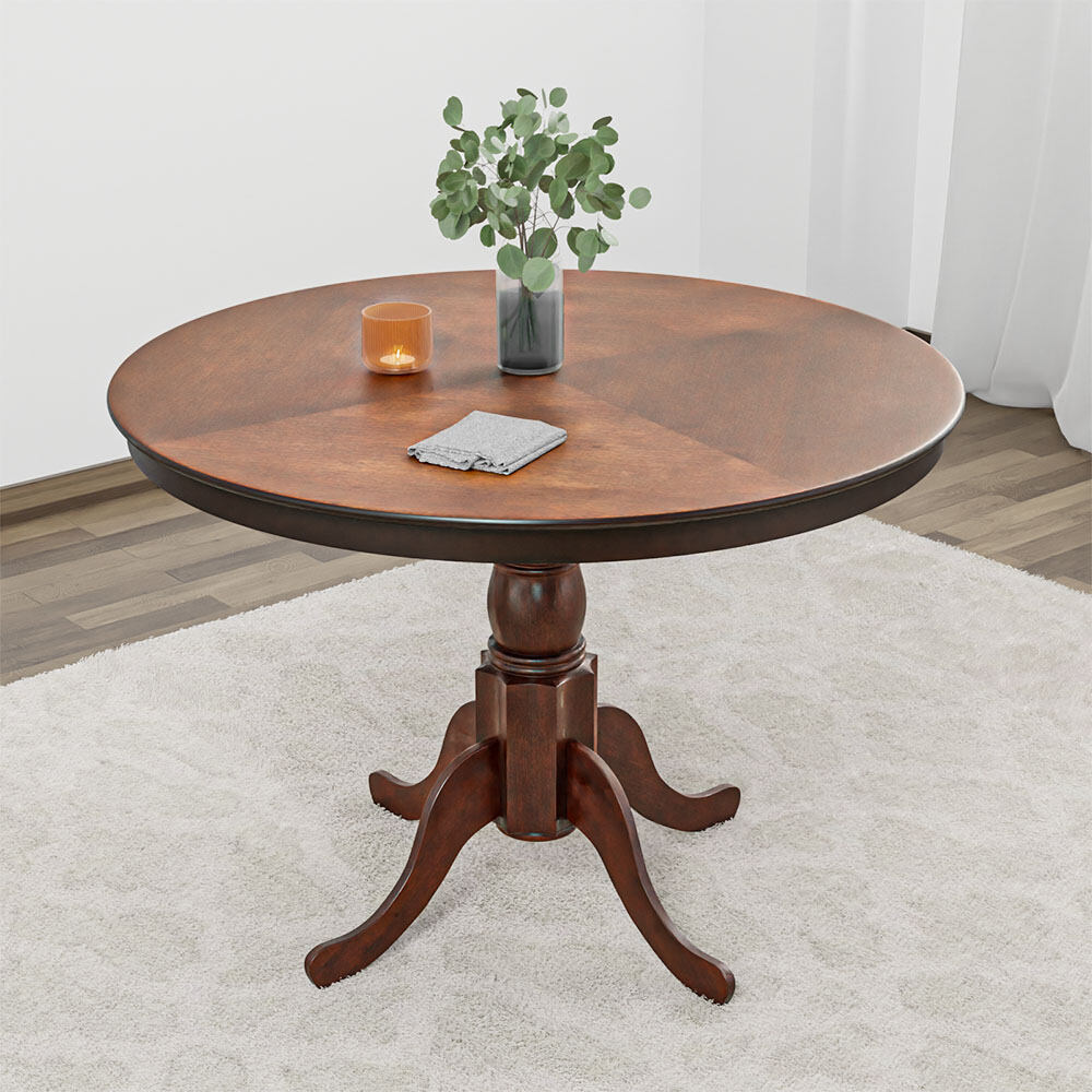 Nilkamal Jazz 4 Seater Round Dining Table (Antique Oak)