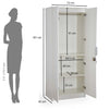 Nilkamal Joyce 2 Door Wardrobe (Frosty White)