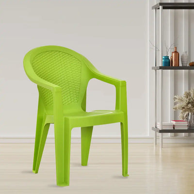 Nilkamal Exotica Plastic Arm Chair (Lush Green) - Main View