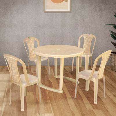 Nilkamal Meridian 1 + 4 Chairs Plastic Dining Set