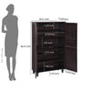 Nilkamal Kaira 4 Door Shoe Rack (Wenge)