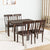 Nilkamal Magnito 4 Seater Dining Set (Brown)