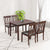 Nilkamal Olivia 4 Seater Dining Set (Brown)