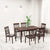 Nilkamal Olivia 6 Seater Dining Set (Brown)