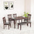 Nilkamal Olivia 6 Seater Dining Set with Bench (Brown)