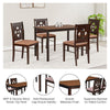 Nilkamal Stacia 4 Seater Dining Set (Antique Cherry)