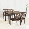 Nilkamal Tivoli 4 Seater Dining Set (Brown)