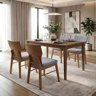 Nilkamal Kylo 4 Seater Dining Set (Rio Brown)