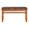 Nilkamal Leaf Multi Use Medium Sitting Bench for Living Room | Dining Room (Walnut)